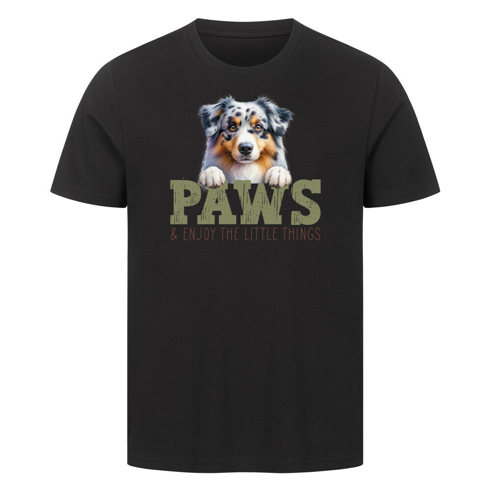 Premium T-Shirt "Australian Shepherd" Schwarz – hunde-shirt.de