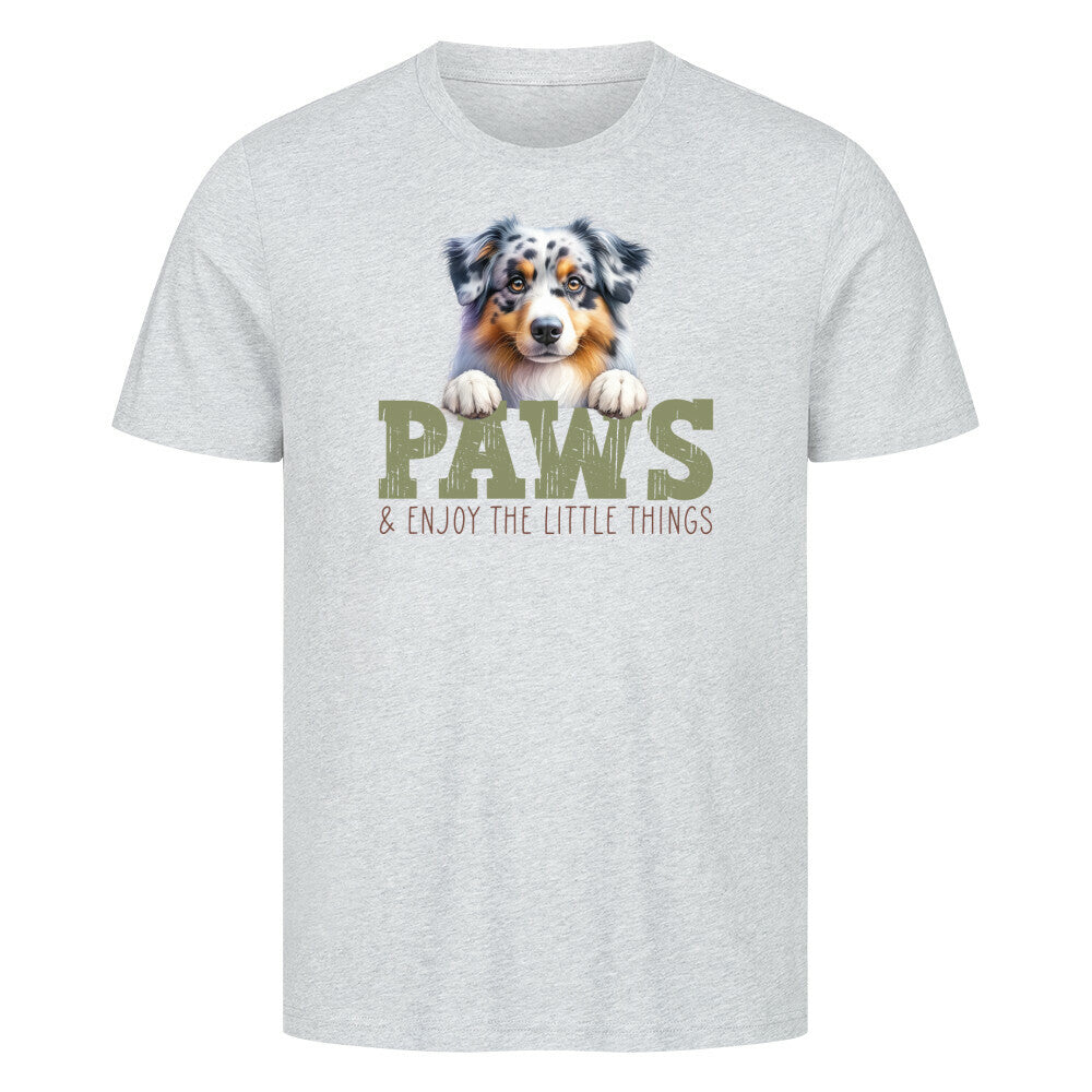 Premium T-Shirt "Australian Shepherd" Heather Grey – hunde-shirt.de