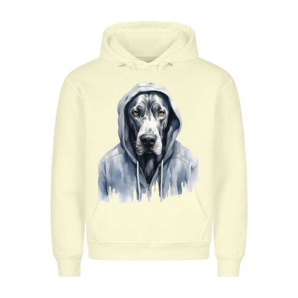 Premium Hoodie "Hooded Dogge" Beige – hunde-shirt.de