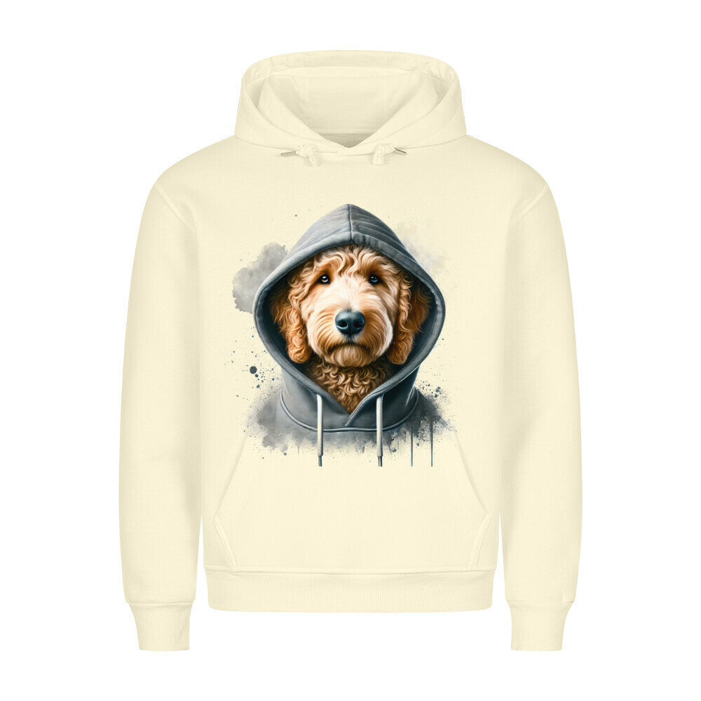 Premium Hoodie "Golden Doodle Hooded" Beige – hunde-shirt.de