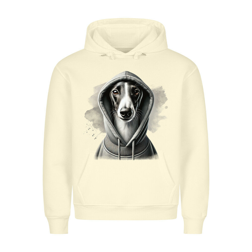 Premium Hoodie "Greyhound Hooded 2" Beige – hunde-shirt.de