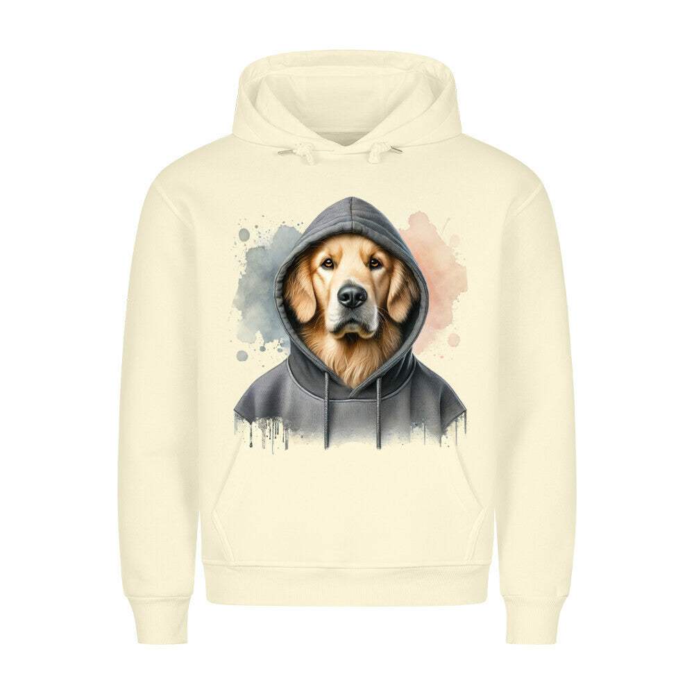 Premium Hoodie "Hovawart Hooded" Beige – hunde-shirt.de