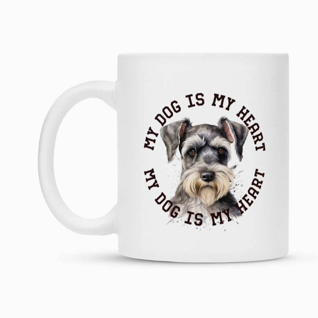 Tasse "Zwergschnauzer HEART" – hunde-shirt.de