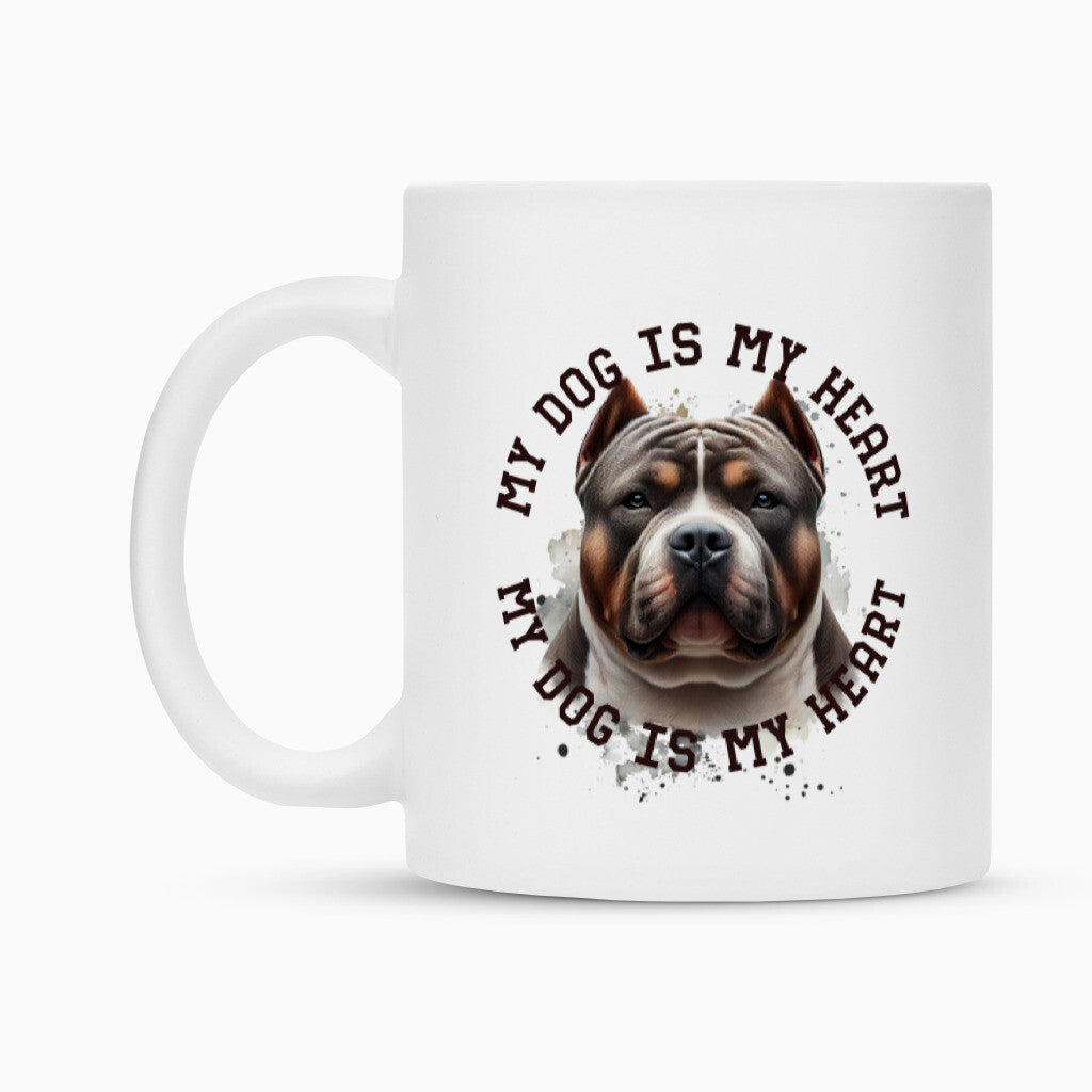 Tasse "American Bully XXL HEART" – hunde-shirt.de