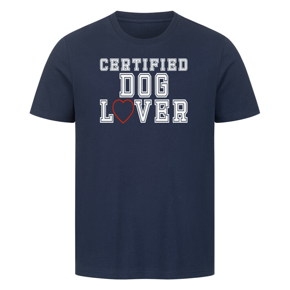 Premium T-Shirt "Dog Lover" French Navy – hunde-shirt.de