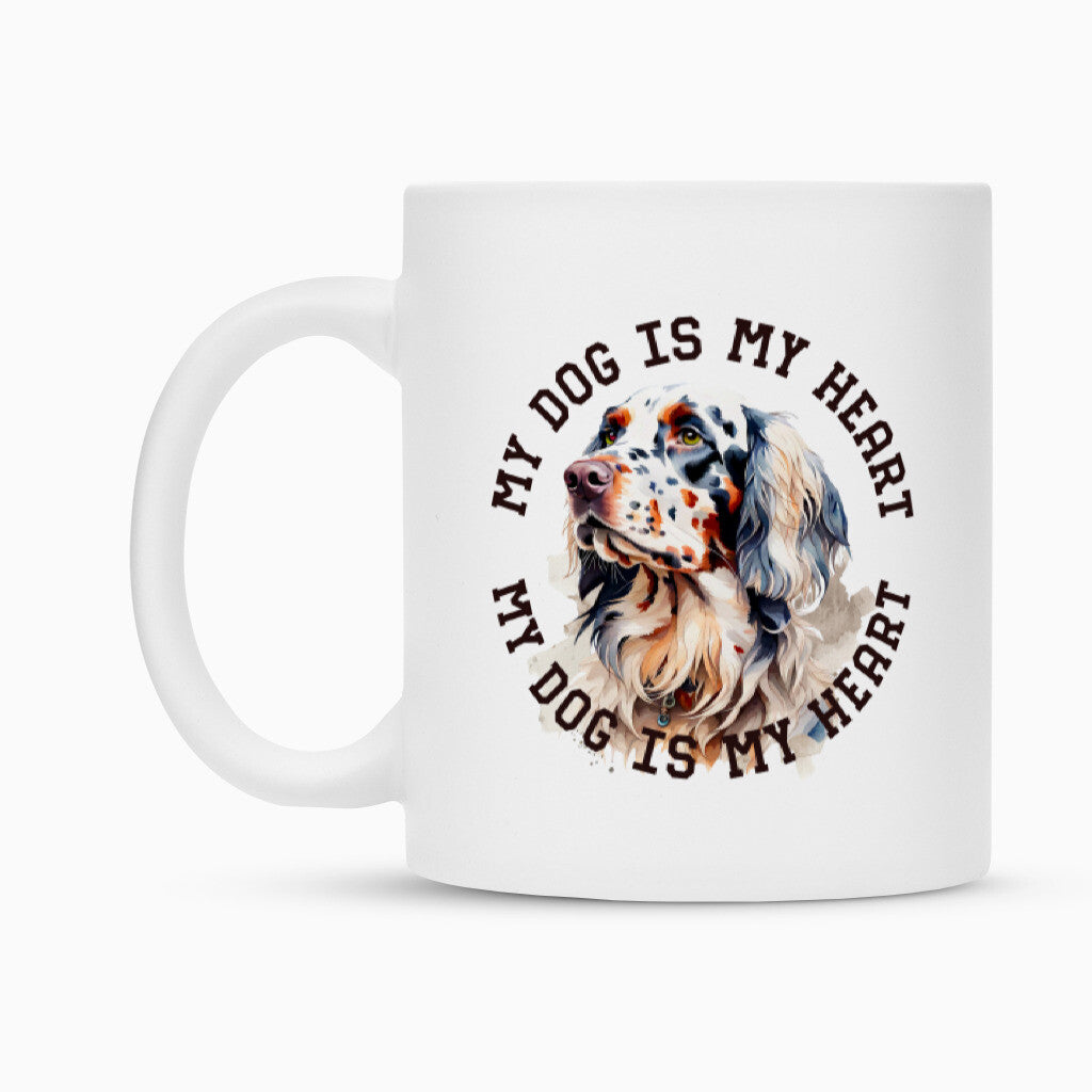 Tasse "English Setter HEART" – hunde-shirt.de