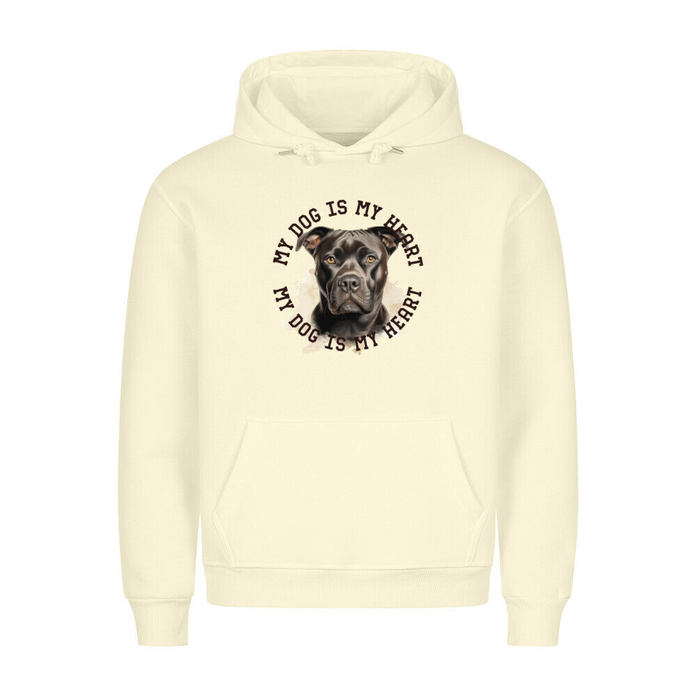 Premium Hoodie "Staffordshire Terrier" Beige – hunde-shirt.de