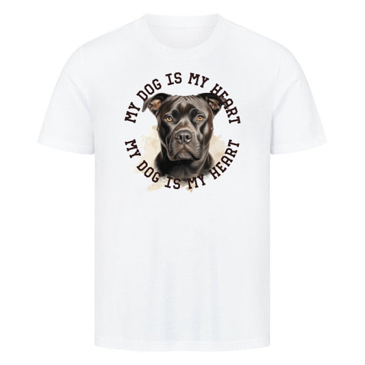 Premium T-Shirt "Staffordshire Terrier" Weiß – hunde-shirt.de