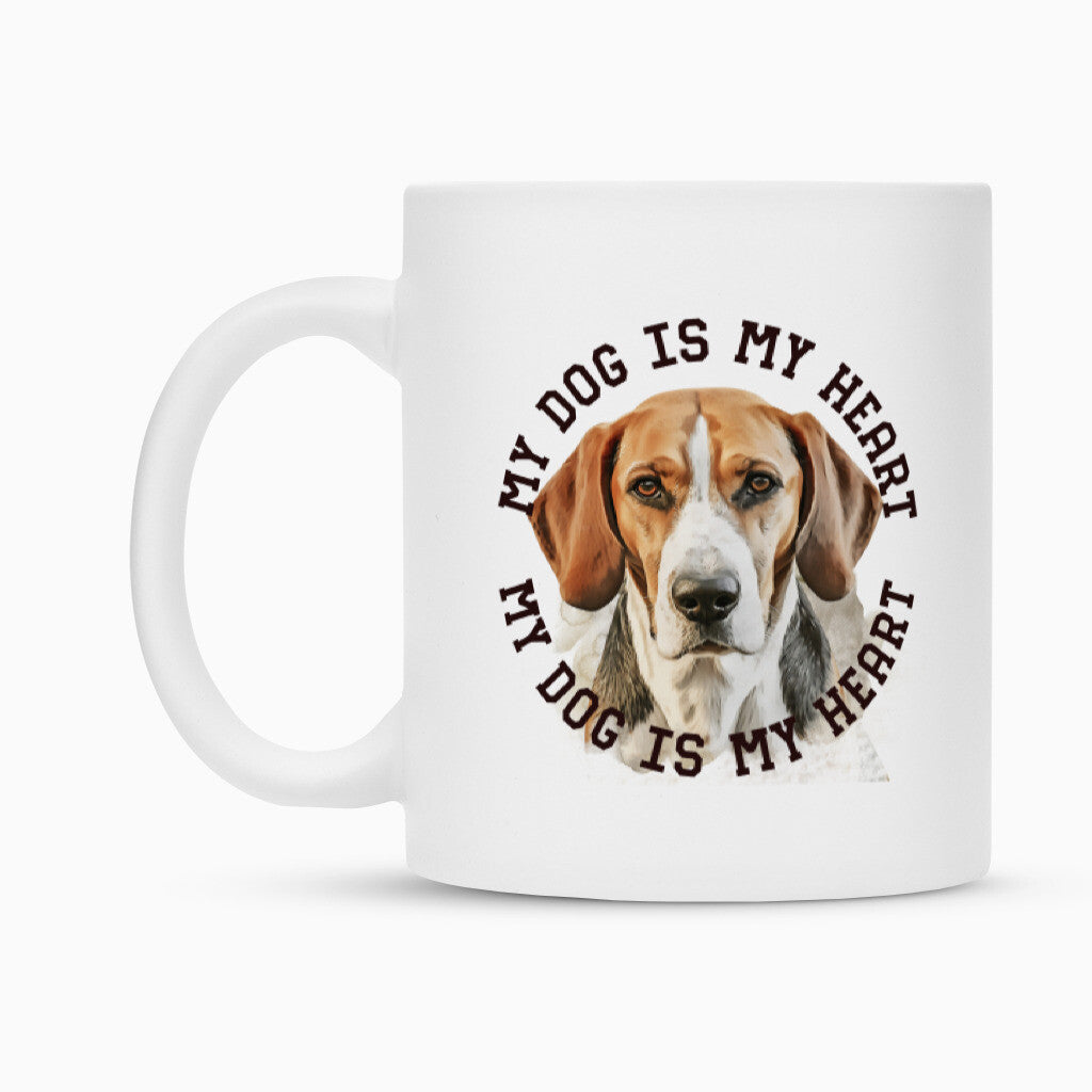 Tasse "American Foxhound HEART" – hunde-shirt.de