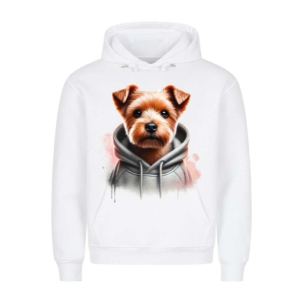 Premium Hoodie "Norfolk Terrier Hooded" Weiß – hunde-shirt.de
