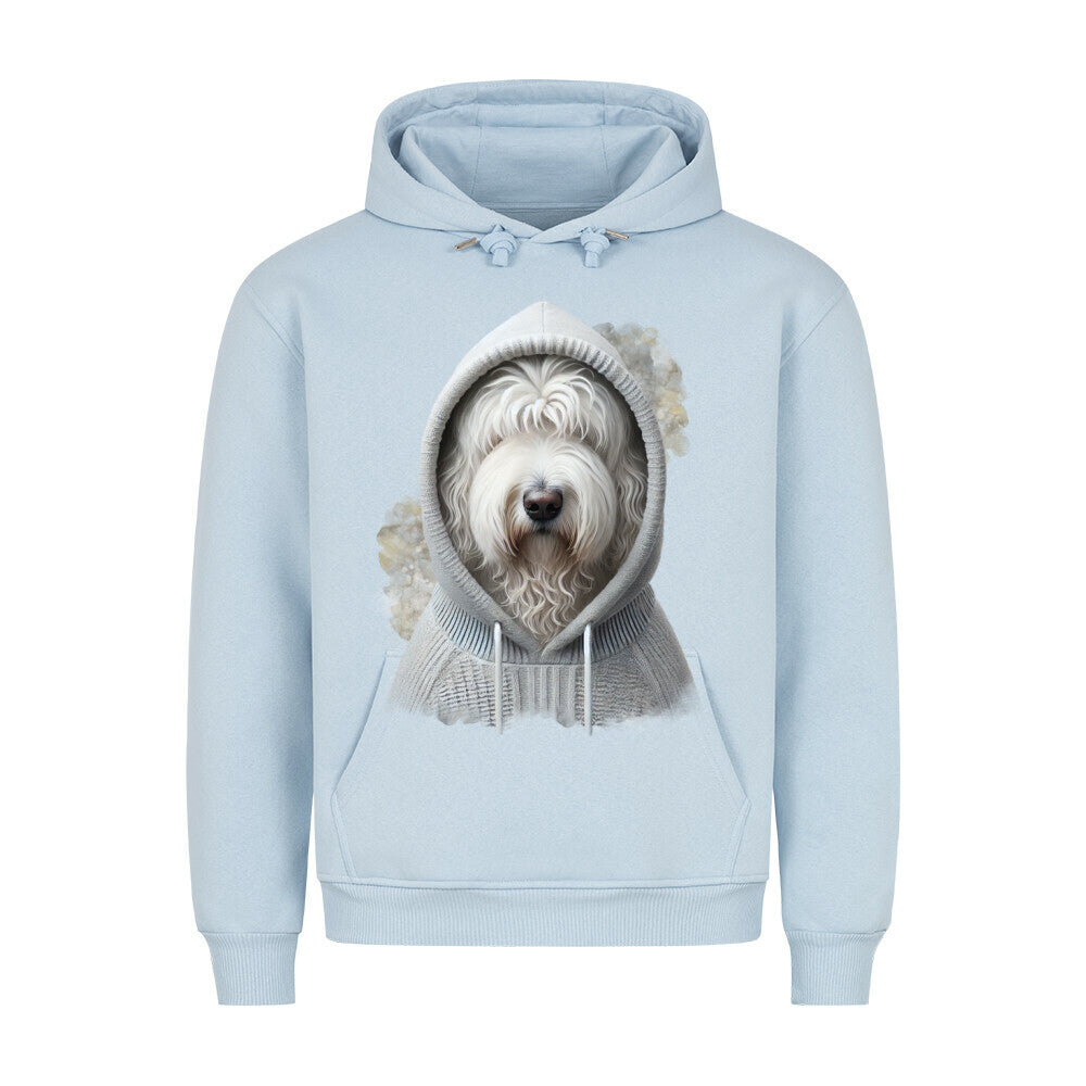 Premium Hoodie "Komondor Hooded" Babyblau – hunde-shirt.de