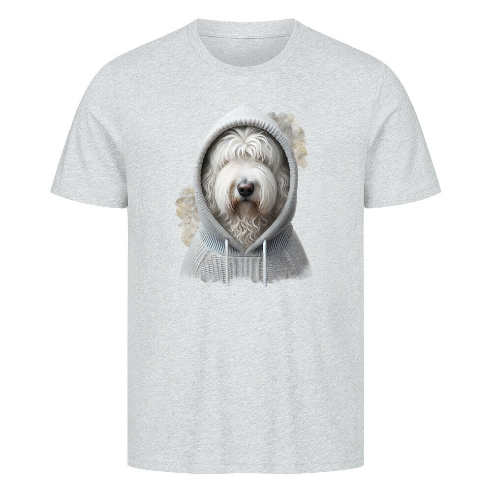 Premium T-Shirt "Komondor Hooded-Shirt" Heather Grey – hunde-shirt.de