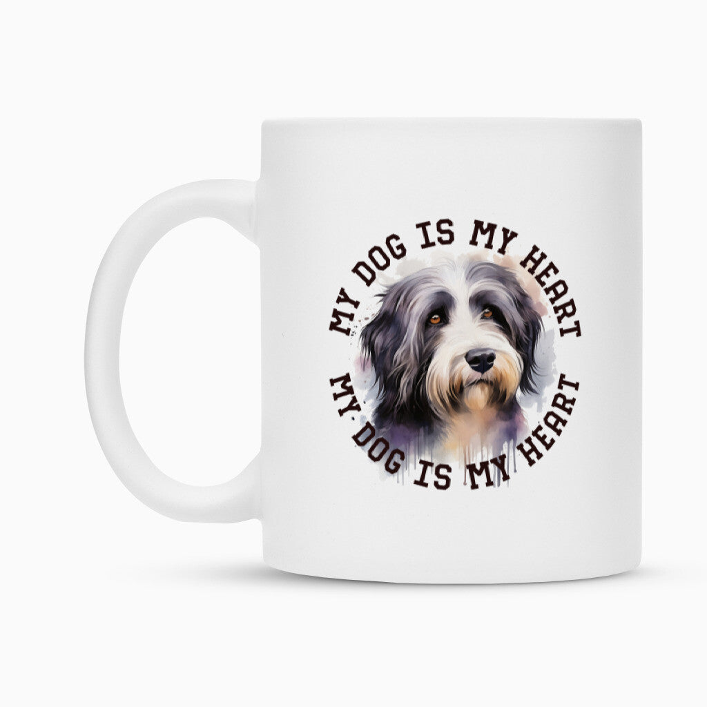 Tasse "Bearded Collie HEART" – hunde-shirt.de
