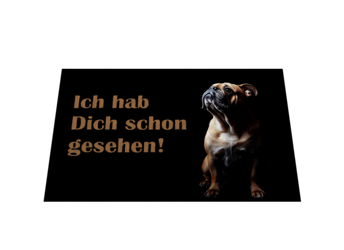 Fußmatte "Old English Bulldog ...schon gesehen" – hunde-shirt.de