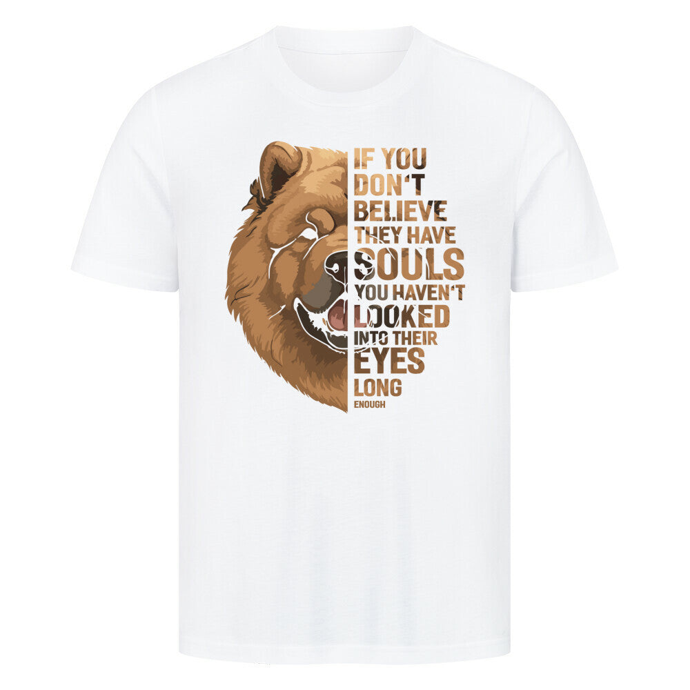 Premium T-Shirt "Chow Chow Believe" Weiß – hunde-shirt.de