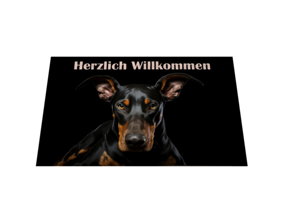 Fußmatte "Dobermann 2" – hunde-shirt.de