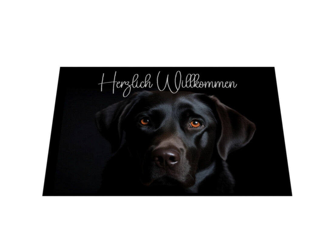 Fußmatte "Labrador schwarz" – hunde-shirt.de