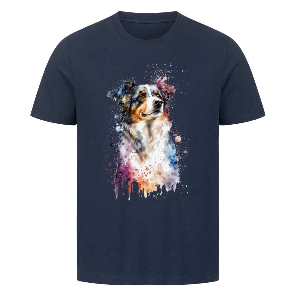 Premium T-Shirt "Sheltie Paint" French Navy – hunde-shirt.de