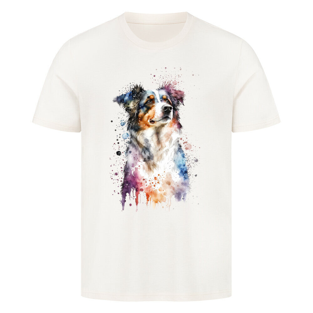 Premium T-Shirt "Sheltie Paint" Natural Raw – hunde-shirt.de