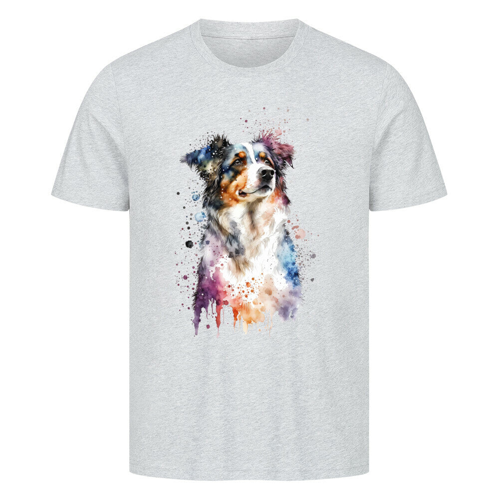 Premium T-Shirt "Sheltie Paint" Heather Grey – hunde-shirt.de