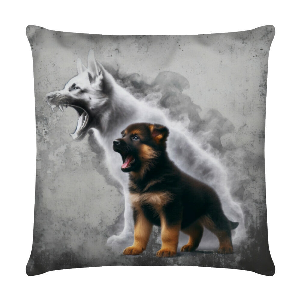 Kissen "Schäferhund Puppy" Weiß – hunde-shirt.de