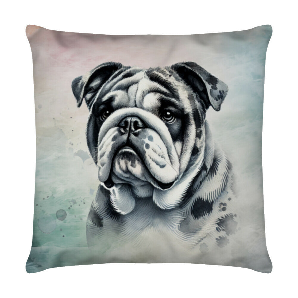 Kissen "OEB Merle Portrait" Weiß – hunde-shirt.de