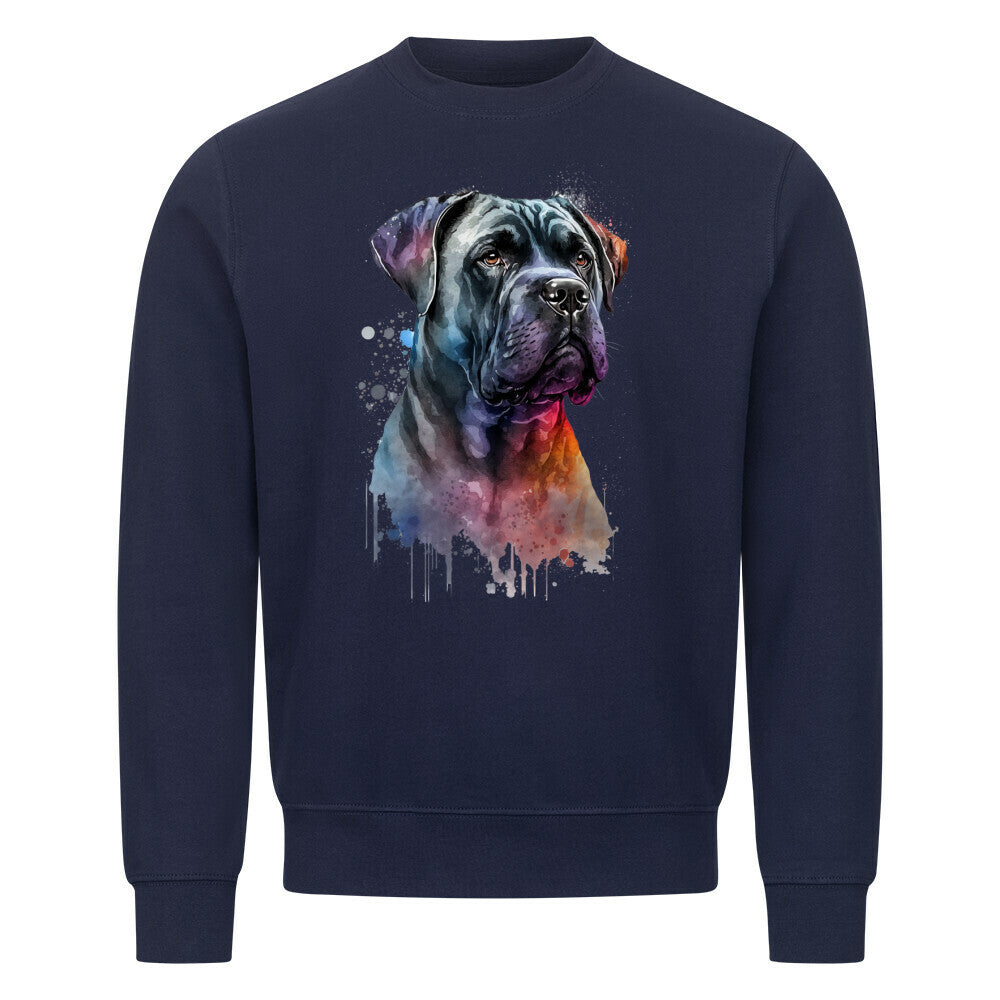 Premium Sweatshirt "Cane Corso Paint" Navy Blue – hunde-shirt.de