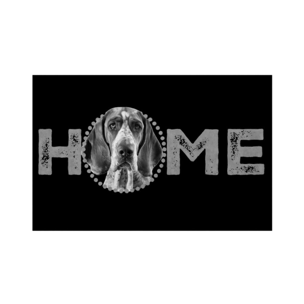 Fußmatte "American Foxhound - HOME-Edition 2" Weiß – hunde-shirt.de
