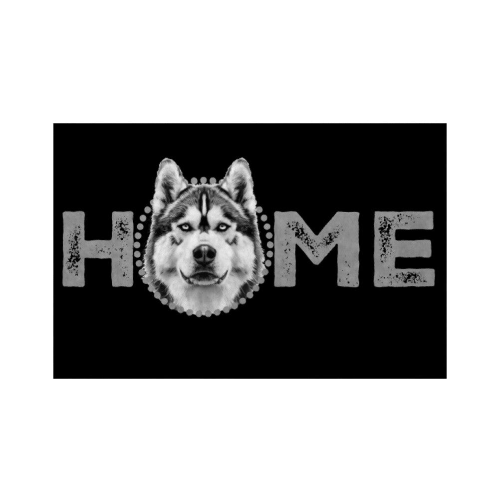 Fußmatte "Alaskan Malamute - HOME-Edition" Weiß – hunde-shirt.de