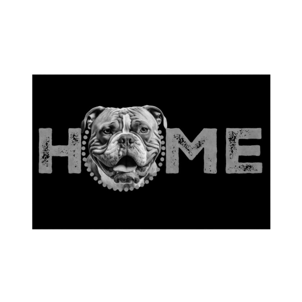 Fußmatte "American Bully XL / XXL - HOME-Edition Weiß – hunde-shirt.de
