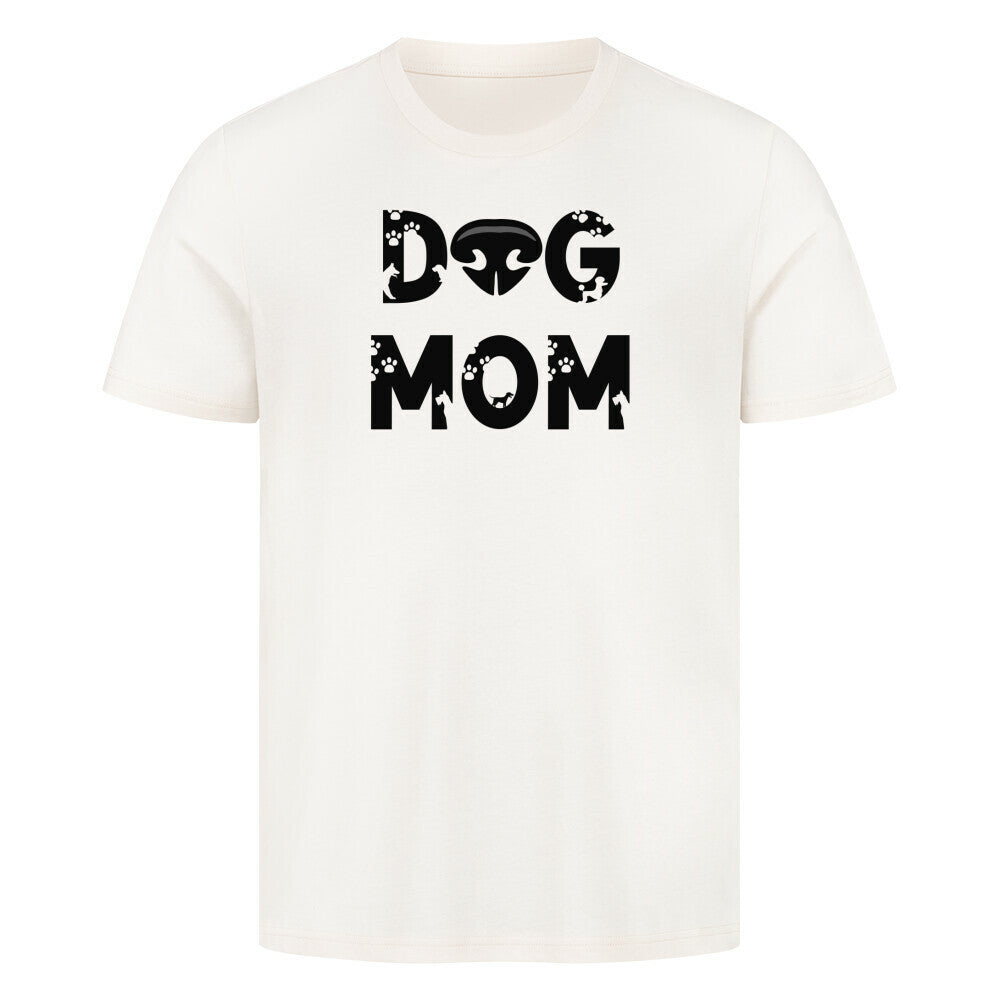Premium T-Shirt "DOG MOM" Natural Raw – hunde-shirt.de