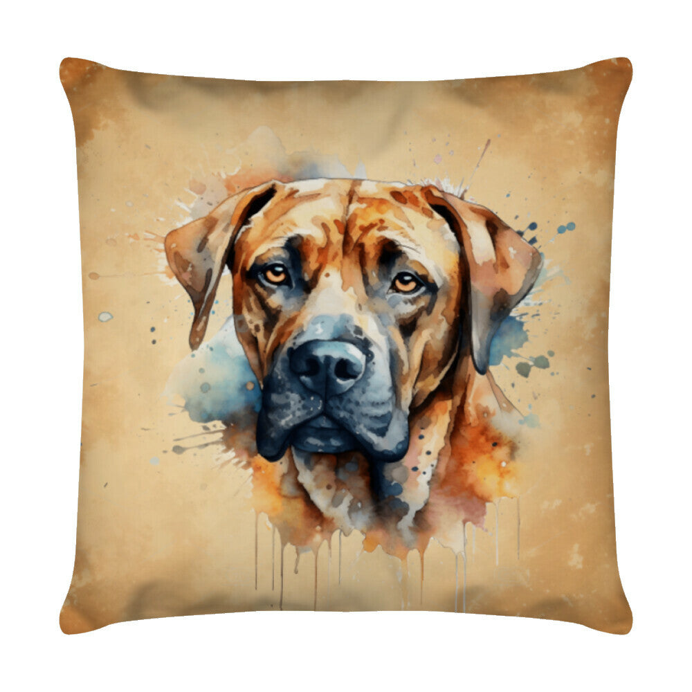 Kissen "Cane Corso - Beige" Weiß – hunde-shirt.de