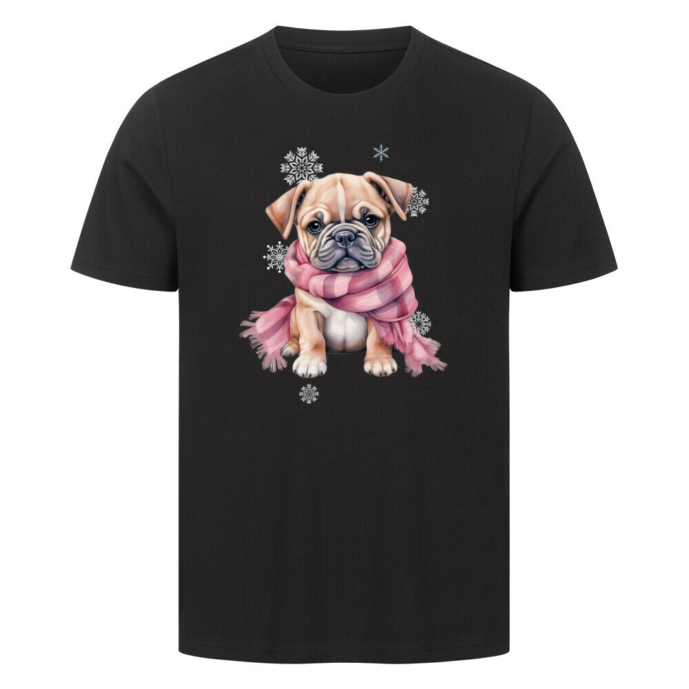 Premium T-Shirt "OEB Wintermädchen" Schwarz – hunde-shirt.de
