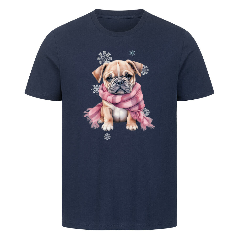 Premium T-Shirt "OEB Wintermädchen" French Navy – hunde-shirt.de