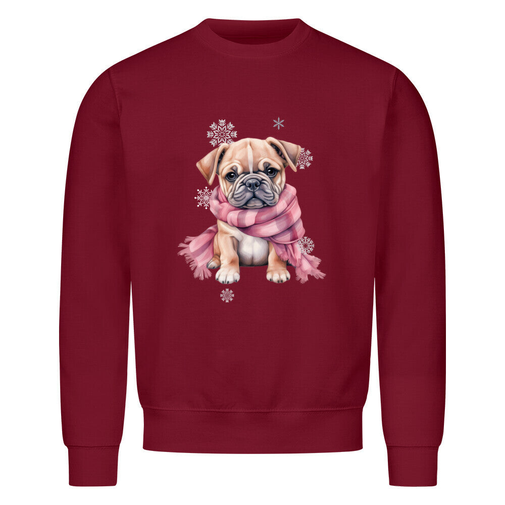 Premium Sweatshirt "OEB Wintermädchen" Burgunder – hunde-shirt.de
