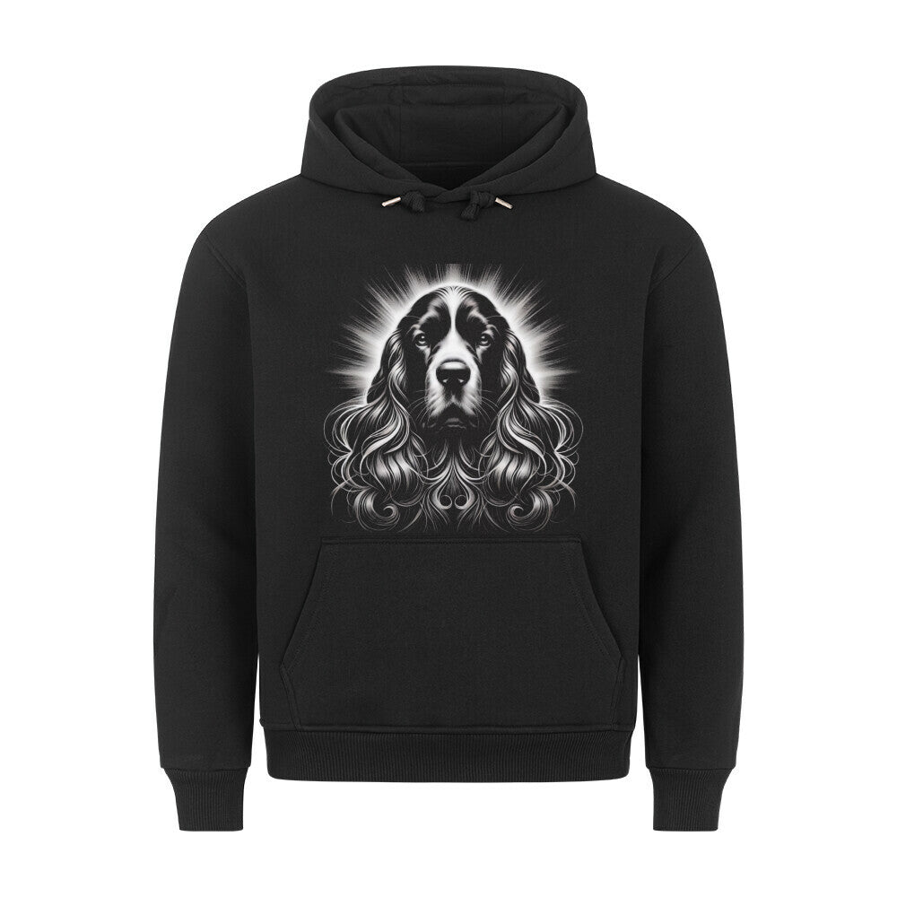Premium Hoodie "English Cocker Spaniel Shine" Schwarz – hunde-shirt.de