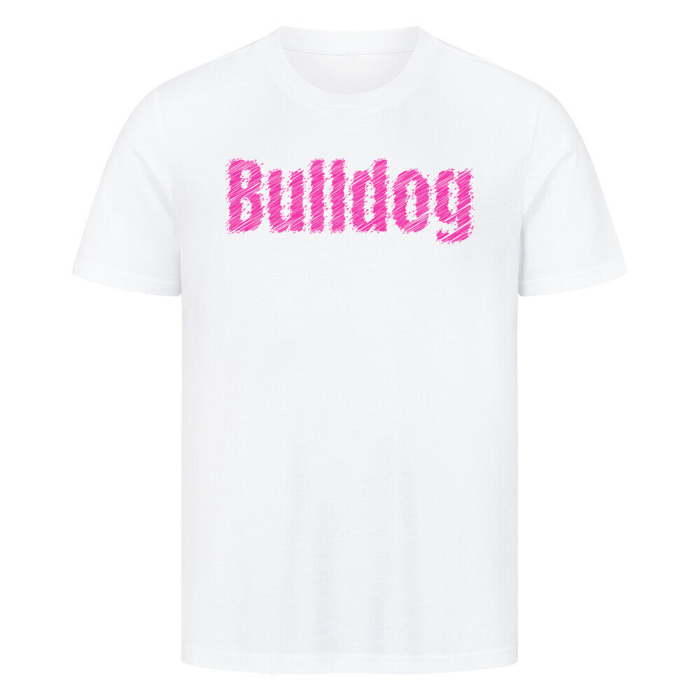 Premium T-Shirt "Bulldog" Weiß – hunde-shirt.de