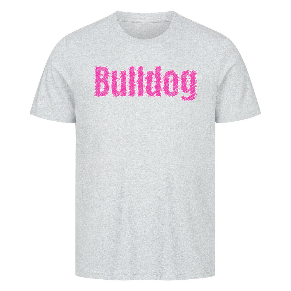 Premium T-Shirt "Bulldog" Heather Grey – hunde-shirt.de