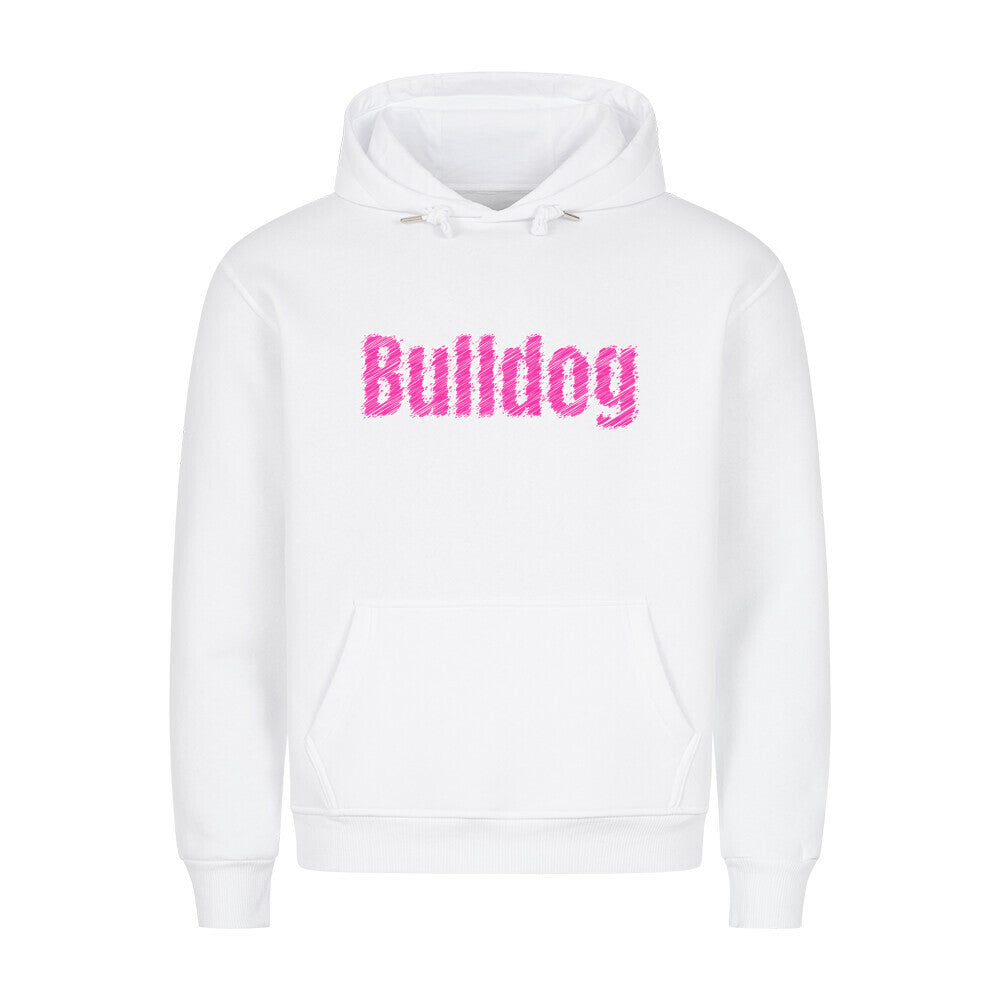 Premium Hoodie "Bulldog" Weiß – hunde-shirt.de