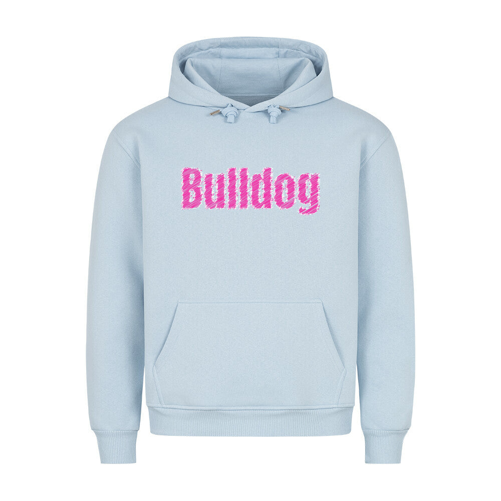 Premium Hoodie "Bulldog" Babyblau – hunde-shirt.de