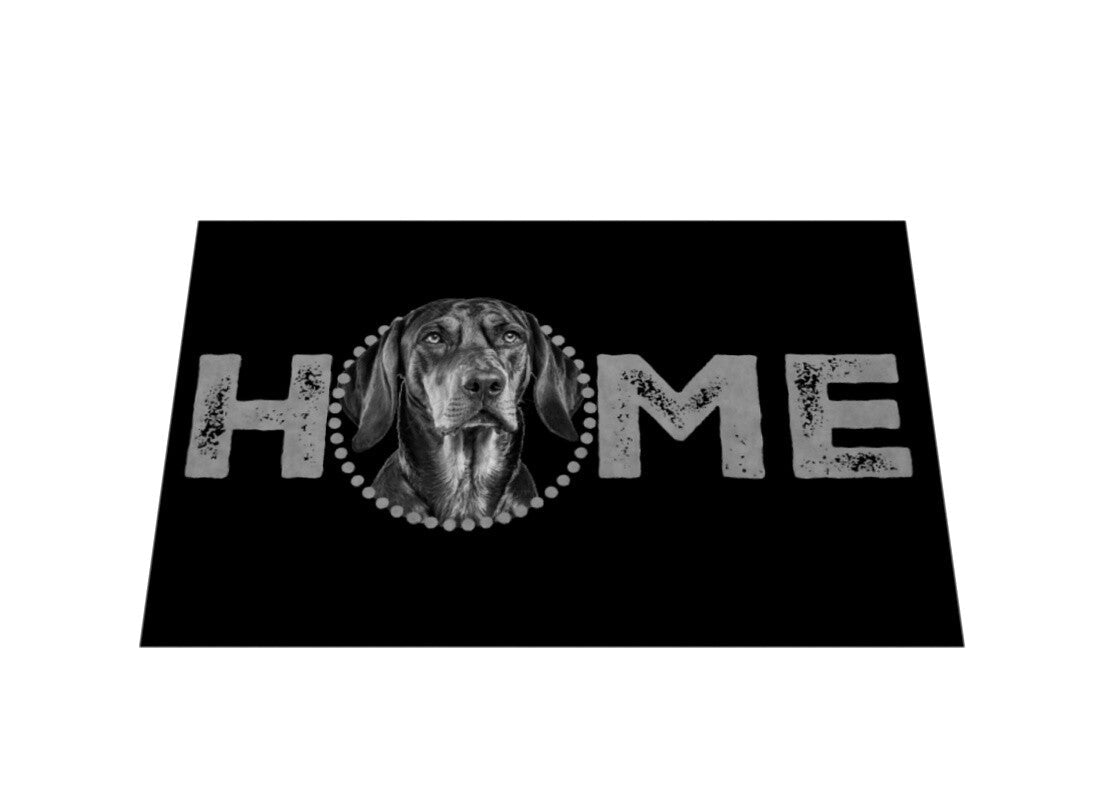 Fußmatte "Coonhound b/t - HOME-Edition" – hunde-shirt.de