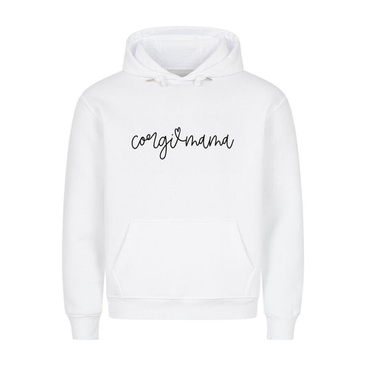 Premium Hoodie "Corgi Mama" Weiß – hunde-shirt.de
