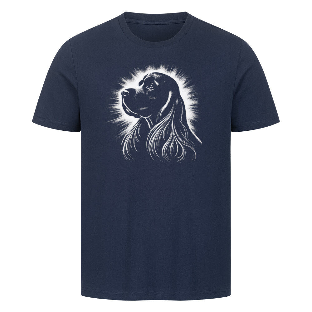 Premium T-Shirt "Cocker Shine" French Navy – hunde-shirt.de
