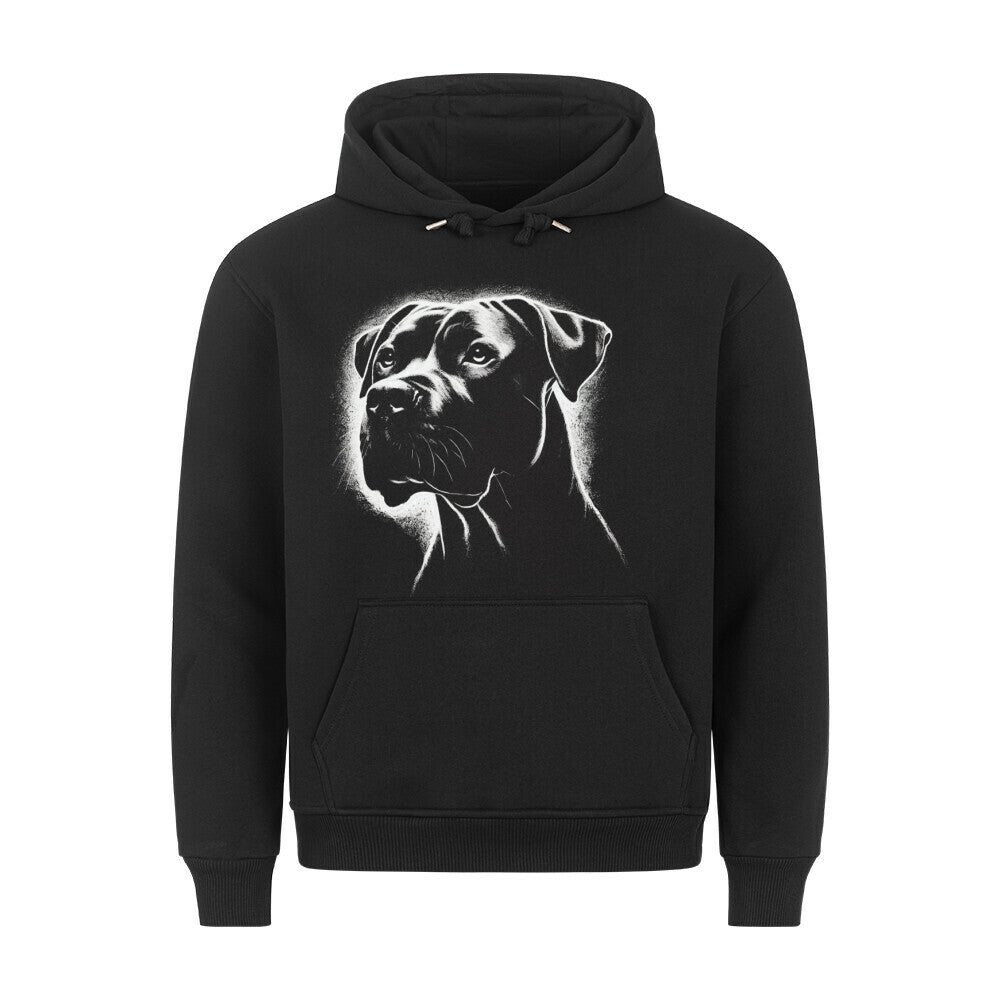 Premium Hoodie "Dogo Argentino Shine" Schwarz – hunde-shirt.de