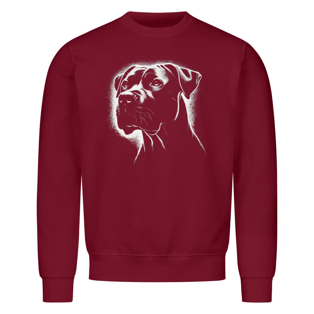 Premium Sweatshirt "Dogo Argentino Shine" Burgunder – hunde-shirt.de