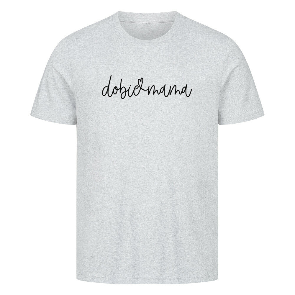 Premium T-Shirt "Dobermann dobie mama" Heather Grey – hunde-shirt.de