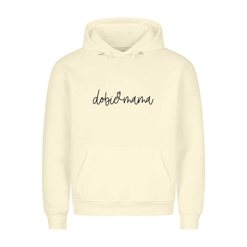 Premium Hoodie "Dobermann dobie mama" Beige – hunde-shirt.de