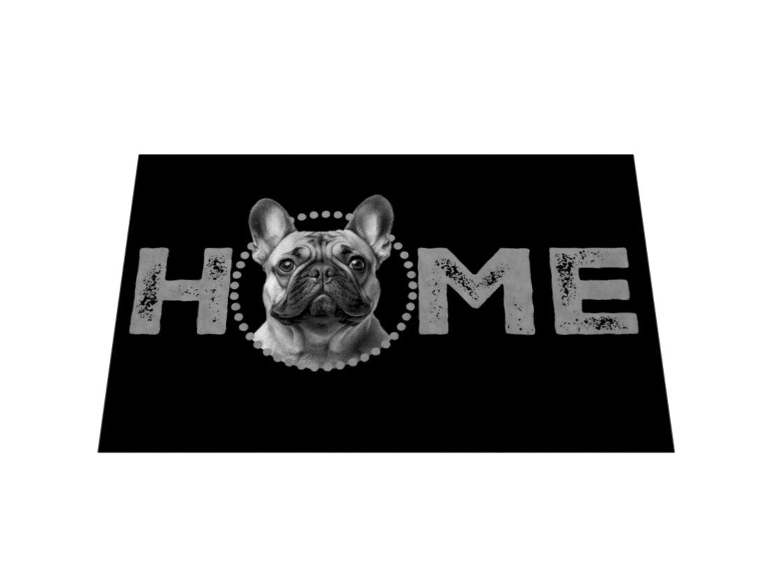 Fußmatte "Frenchi hell - HOME-Edition" – hunde-shirt.de