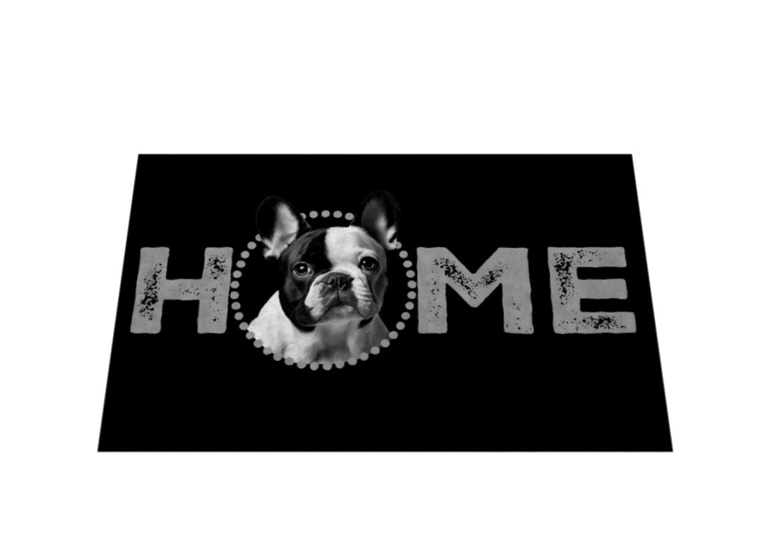 Fußmatte "Frenchi s/w - HOME-Edition" – hunde-shirt.de