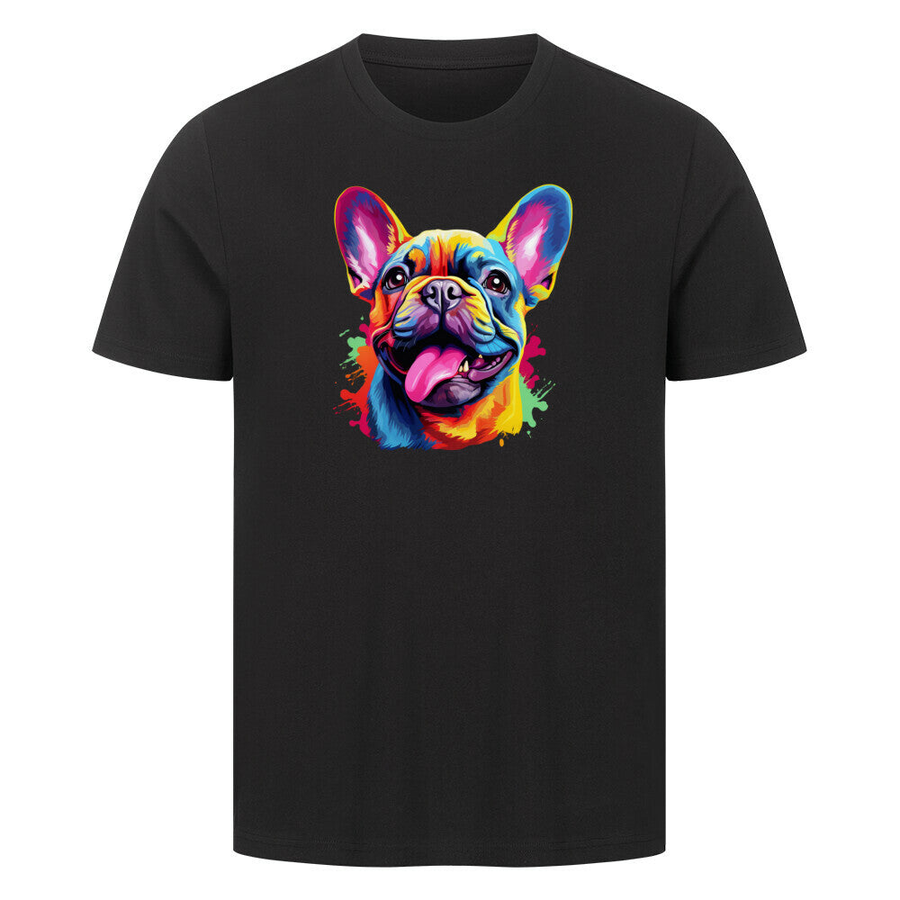 Premium T-Shirt "Frenchie FUN 2" Schwarz – hunde-shirt.de